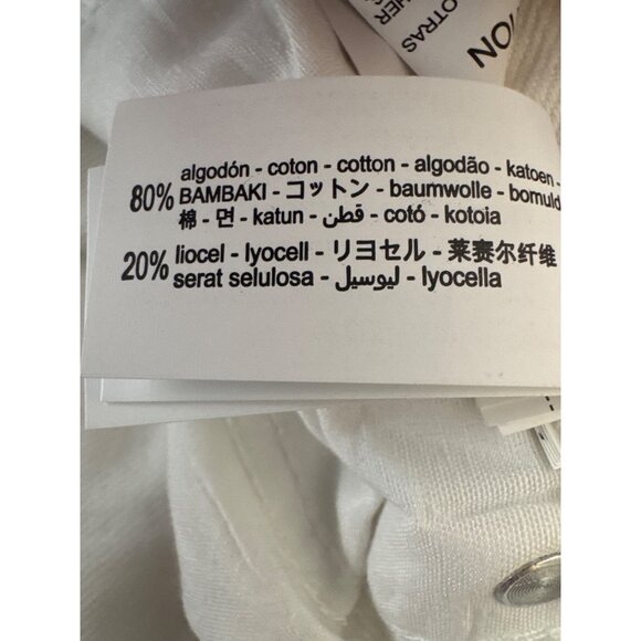 ZARA Size 2 High-Waisted Wide-Leg Jeans Blue Denim White Contrast - Picture 14 of 16